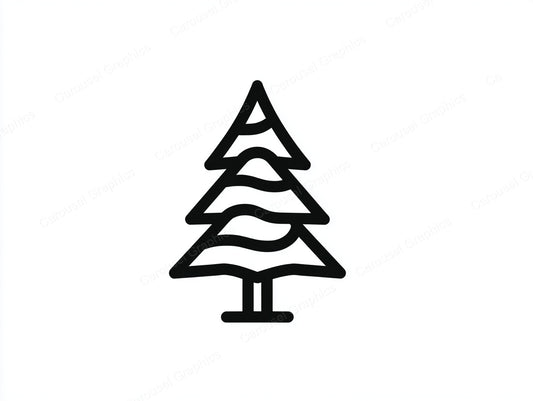 Christmas Tree Vector Graphic preview