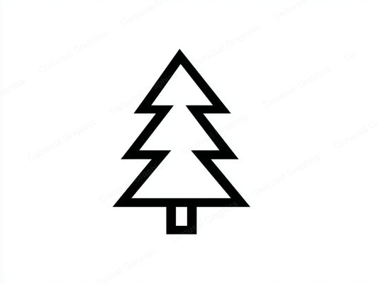 Christmas Tree Vector Graphic preview