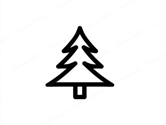 Christmas Tree Vector Graphic preview