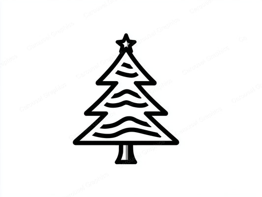Christmas Tree Vector Graphic preview