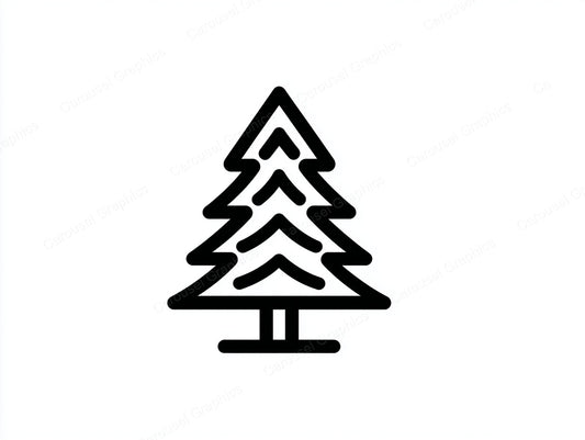 Christmas Tree Vector Graphic preview