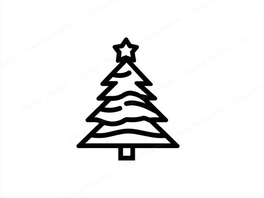 Christmas Tree Vector Graphic preview