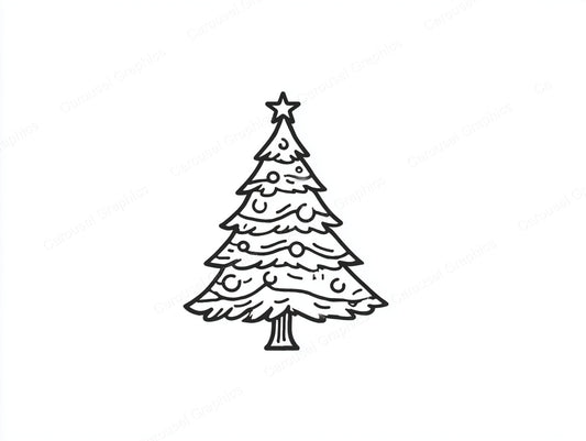 Christmas Tree Vector Graphic preview