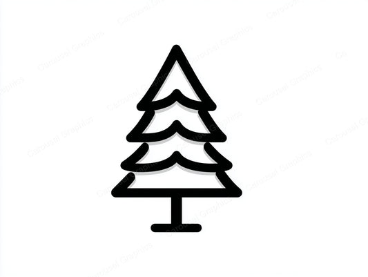 Christmas Tree Vector Graphic preview