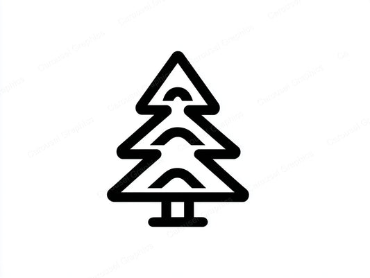Christmas Tree Vector Graphic preview