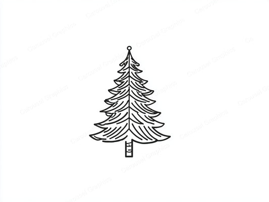 Christmas Tree Vector Graphic preview