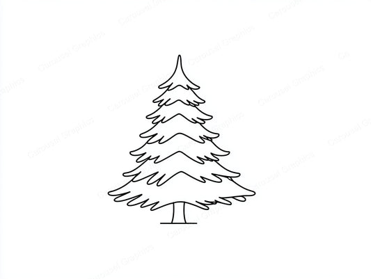 Christmas Tree Vector Graphic preview