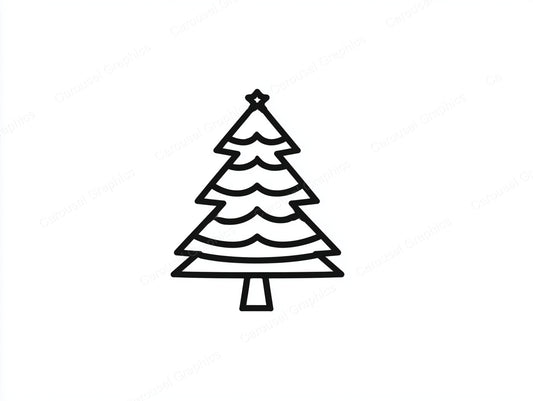 Christmas Tree Vector Graphic preview