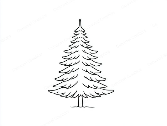 Christmas Tree Vector Graphic preview