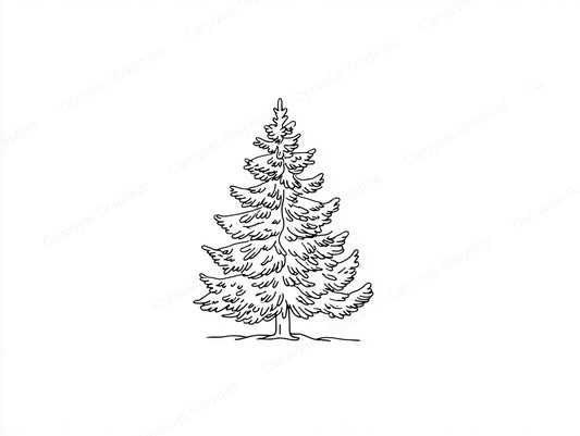 Christmas Tree Vector Graphic preview