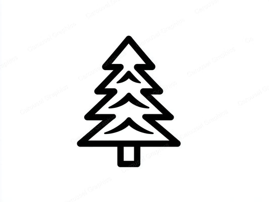 Christmas Tree Vector Graphic preview