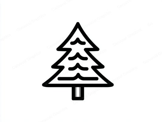 Christmas Tree Vector Graphic preview