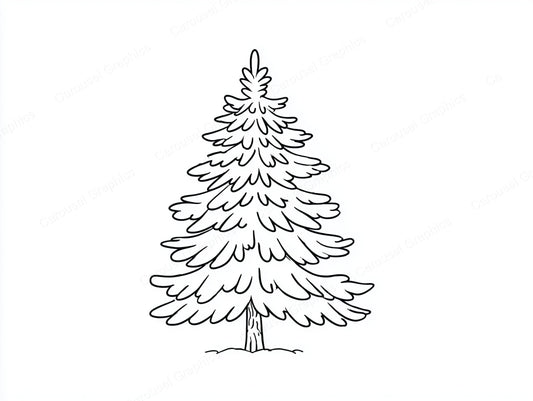 Christmas Tree Vector Graphic preview