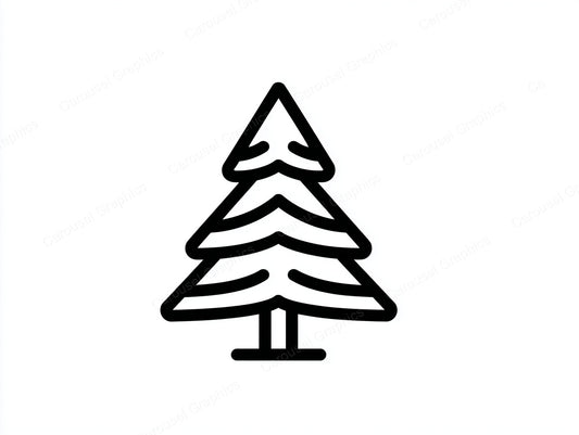 Christmas Tree Vector Graphic preview