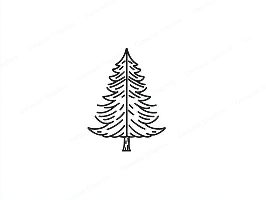 Christmas Tree Vector Graphic preview