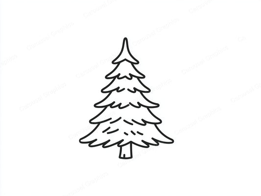 Christmas Tree Vector Graphic preview