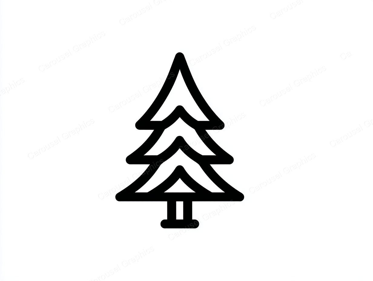 Christmas Tree Vector Graphic preview