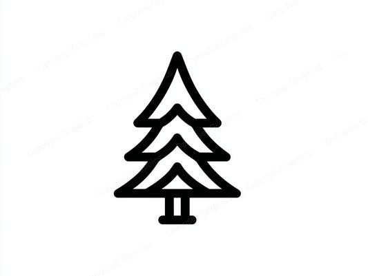 Christmas Tree Vector Graphic preview
