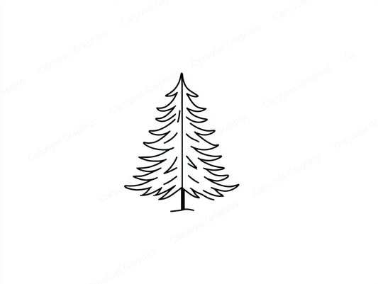 Christmas Tree Vector Graphic preview