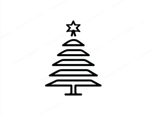 Christmas Tree Vector Graphic preview