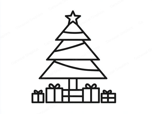 Christmas Tree Vector Graphic preview