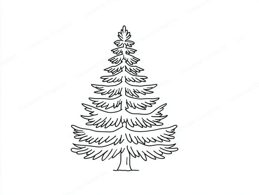 Christmas Tree Vector Graphic preview