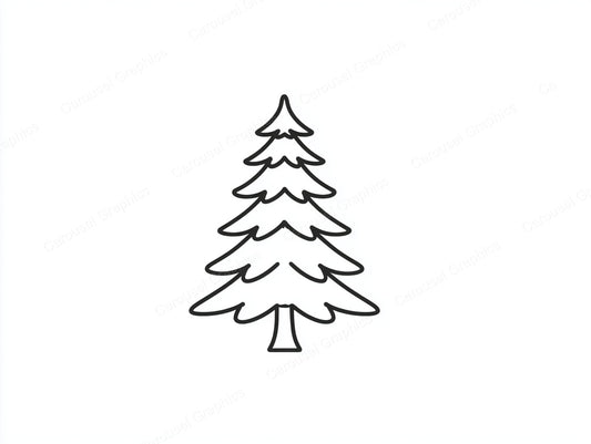 Christmas Tree Vector Graphic preview