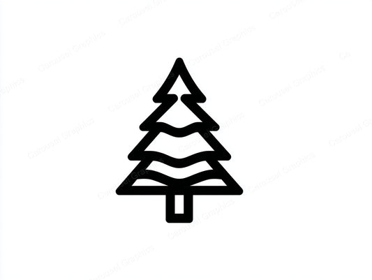 Christmas Tree Vector Graphic preview
