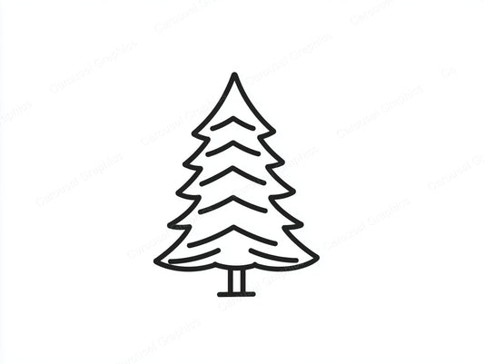 Christmas Tree Vector Graphic preview