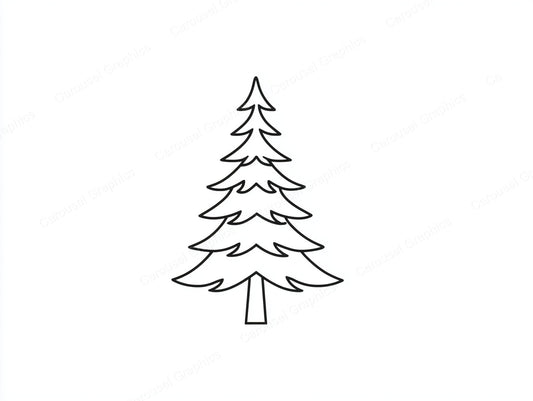 Christmas Tree Vector Graphic preview