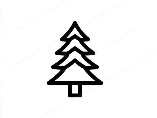 Christmas Tree Vector Graphic preview