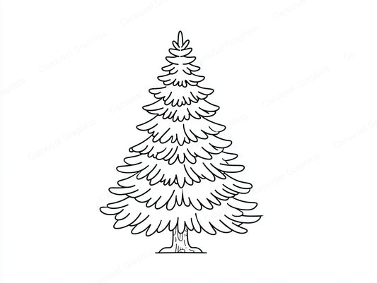 Christmas Tree Vector Graphic preview