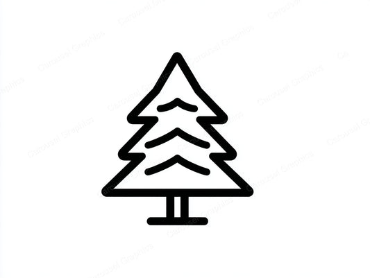 Christmas Tree Vector Graphic preview