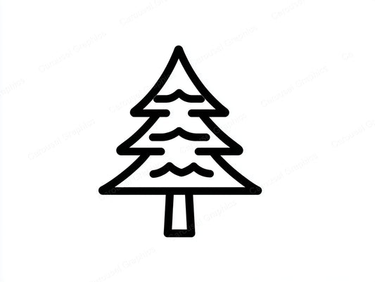 Christmas Tree Vector Graphic preview