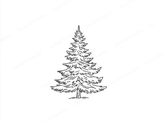Christmas Tree Vector Graphic preview