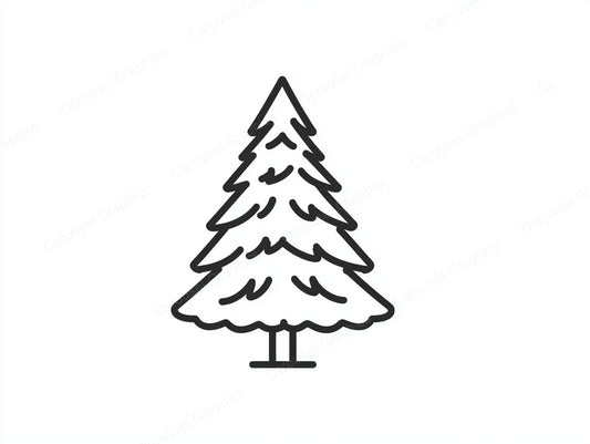 Christmas Tree Vector Graphic preview