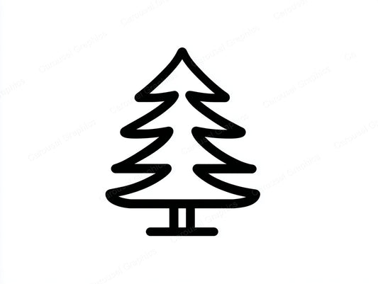 Christmas Tree Vector Graphic preview