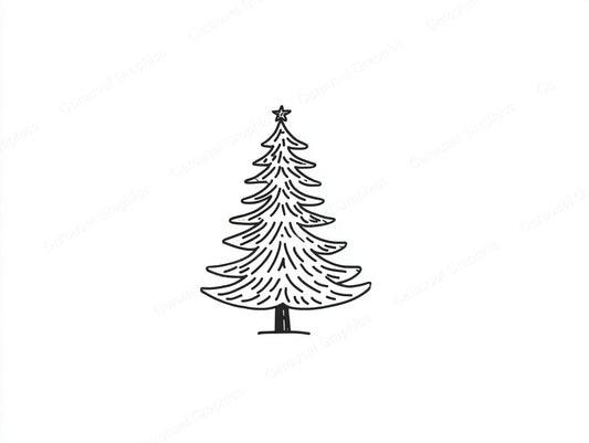 Christmas Tree Vector Graphic preview