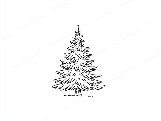 Christmas Tree Vector Graphic preview