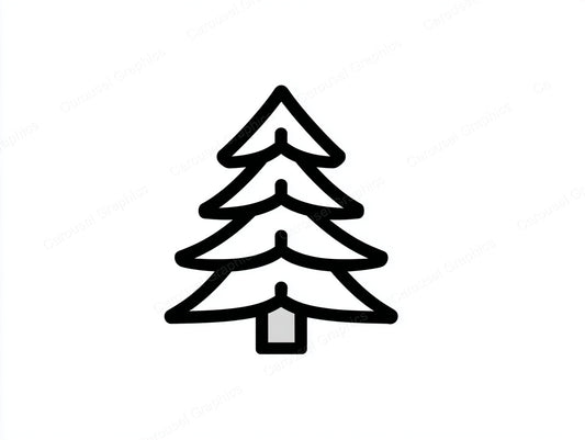 Christmas Tree Vector Graphic preview
