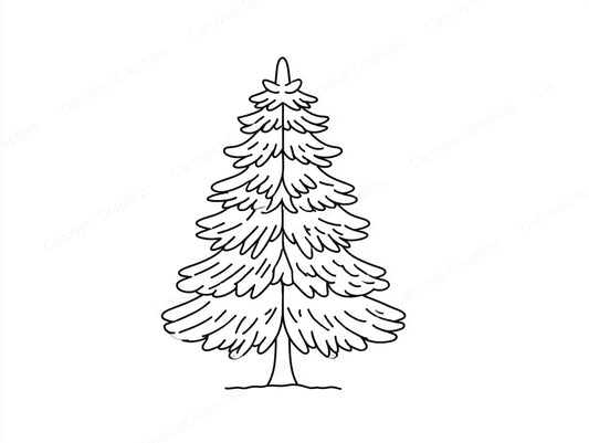 Christmas Tree Vector Graphic preview