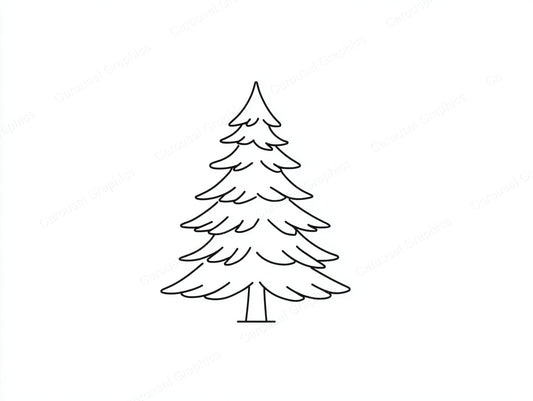 Christmas Tree Vector Graphic preview