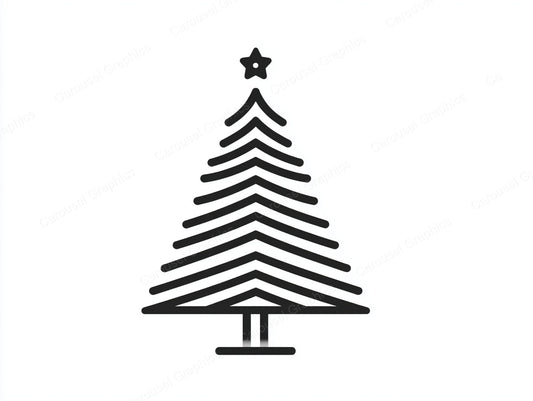 Christmas Tree Vector Graphic preview