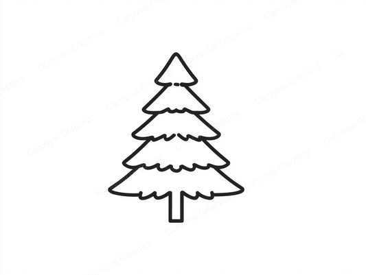 Christmas Tree Vector Graphic preview