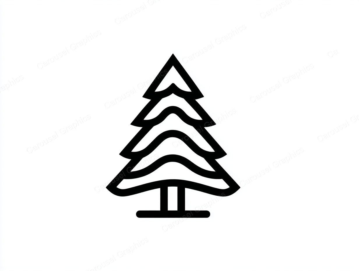 Christmas Tree Vector Graphic preview