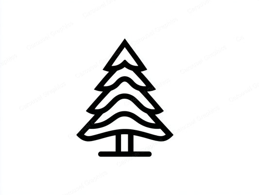 Christmas Tree Vector Graphic preview