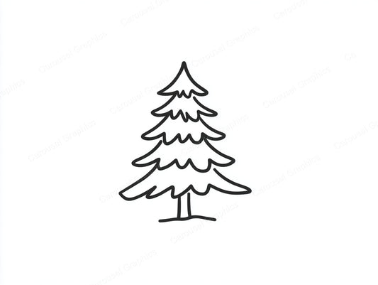 Christmas Tree Vector Graphic preview