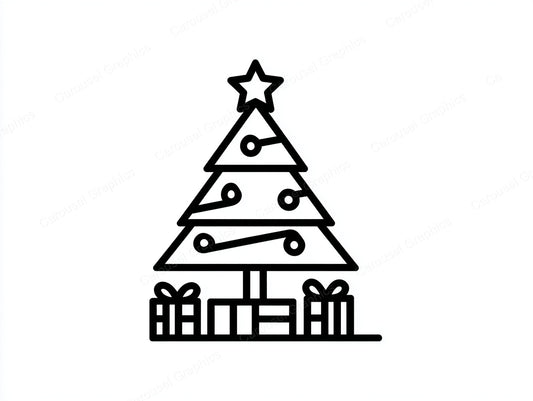 Christmas Tree Vector Graphic preview