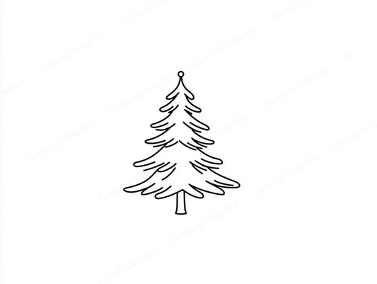 Christmas Tree Vector Graphic preview