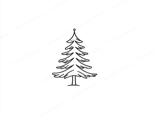 Christmas Tree Vector Graphic preview